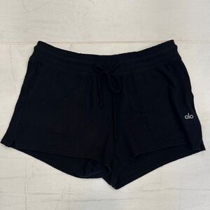 ALO Yoga Women's Athletic Black Shorts - Medium